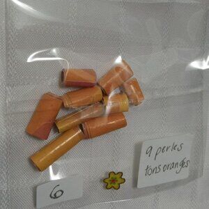 One-of-a-kind handmade/hand rolled paper beads/jewelry making/craft supplies/DIY